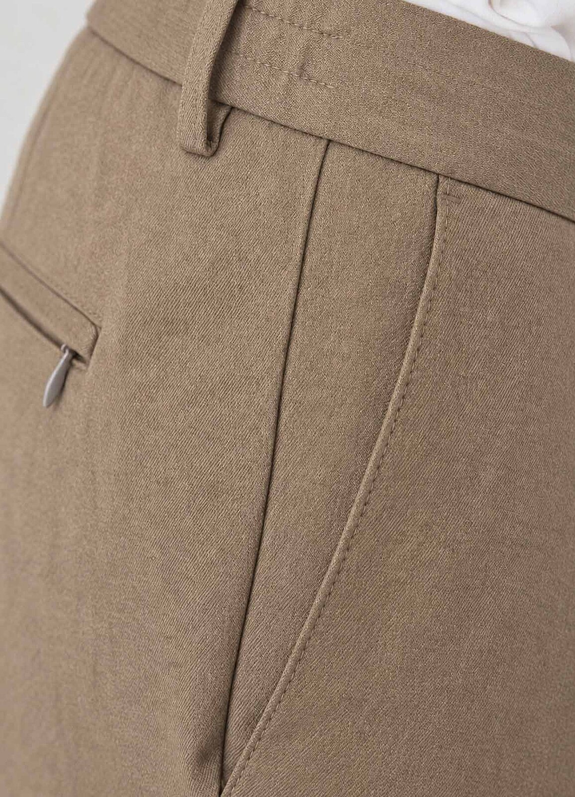 Bej Renk Erkek Çıtçıtlı Jogger Pantolon - 5