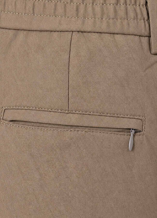 Bej Renk Erkek Çıtçıtlı Jogger Pantolon - 7
