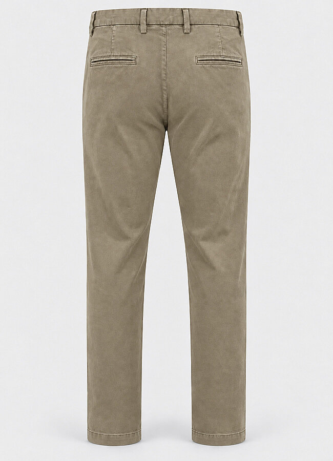 Bej Renk Erkek Gabardin Regular Chino Pantolon - 3