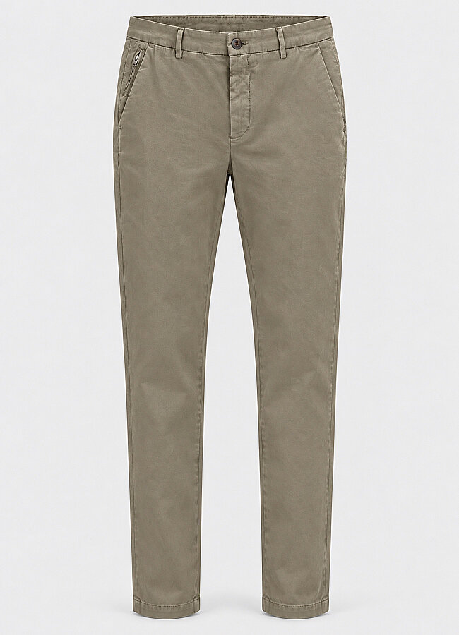 Bej Renk Erkek Gabardin Regular Chino Pantolon