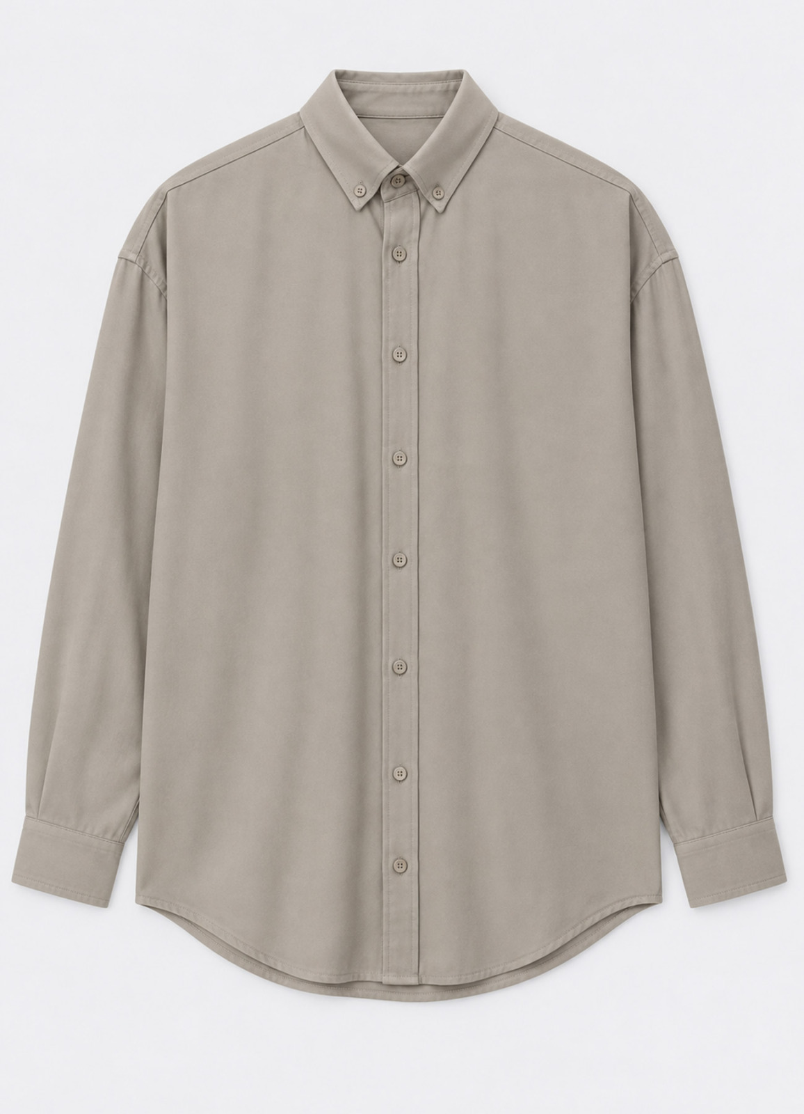 Bej Renk Erkek Tencel Karışımlı Gömlek - 1