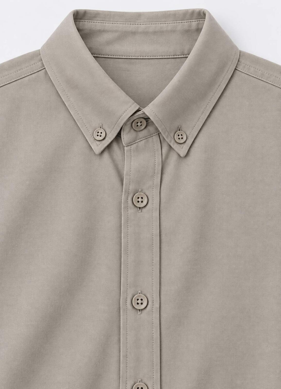 Bej Renk Erkek Tencel Karışımlı Gömlek - 2