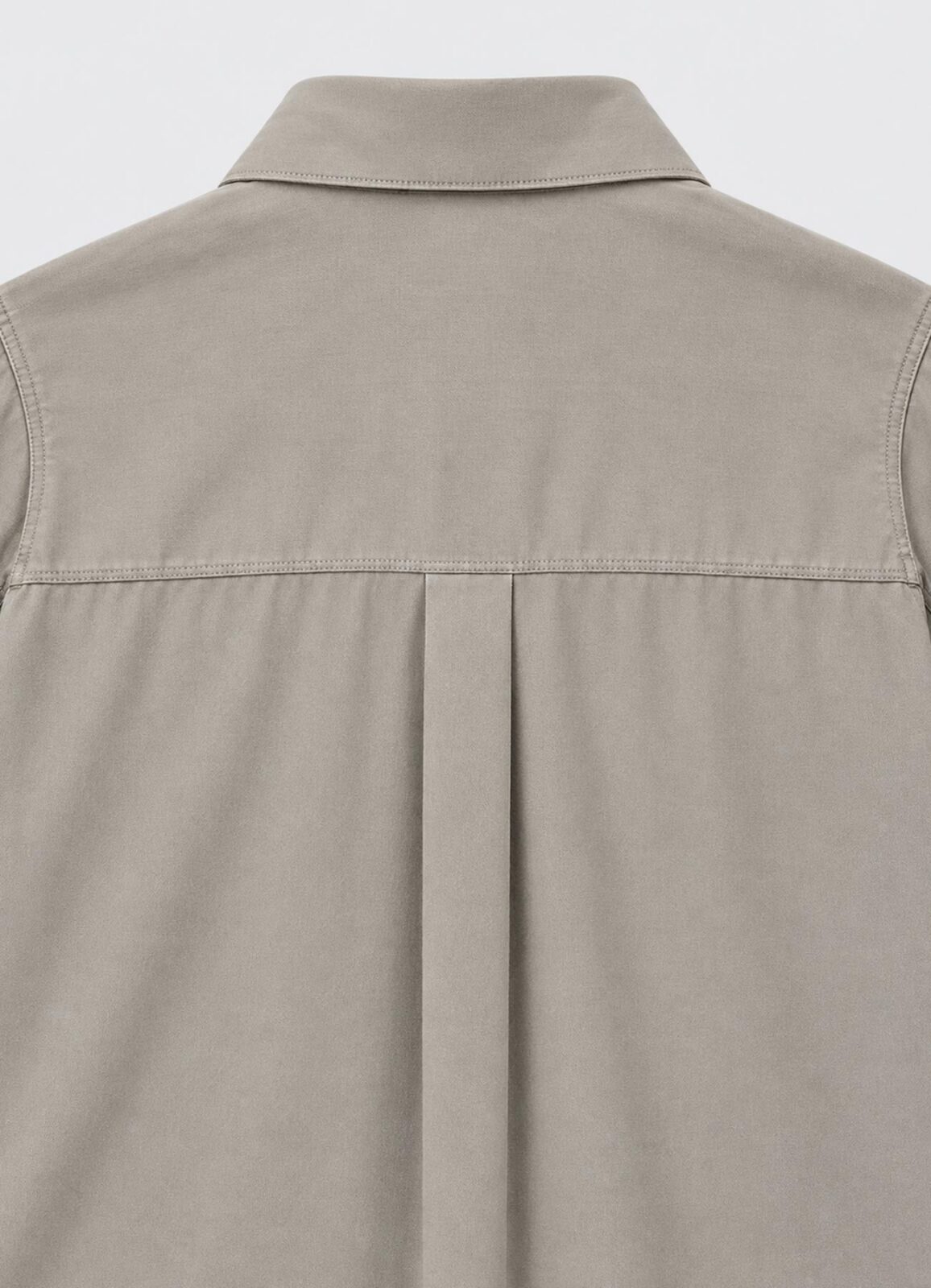 Bej Renk Erkek Tencel Karışımlı Gömlek - 4