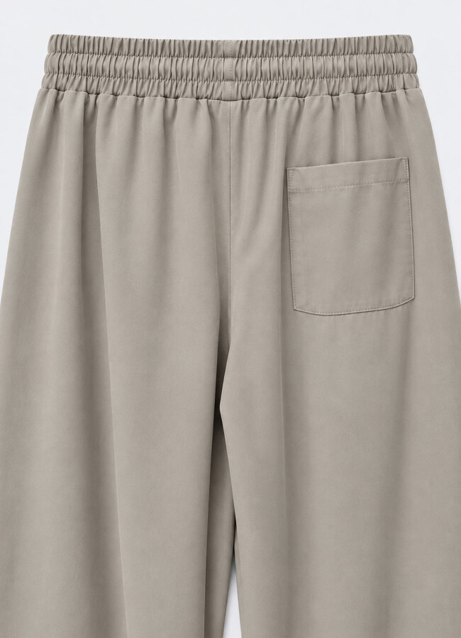 Bej Renk Erkek Tencel Karışımlı Pantolon - 4