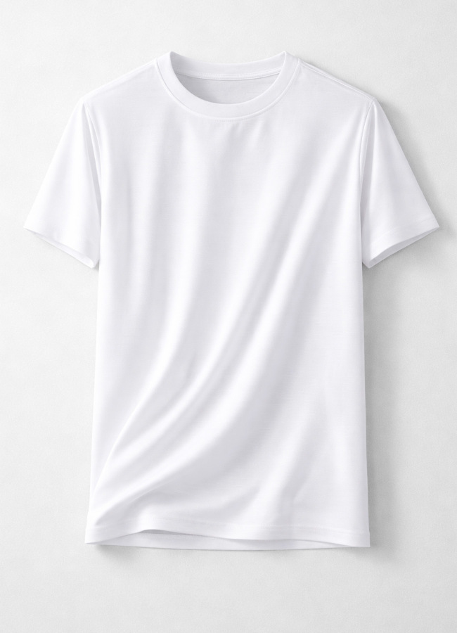 Beyaz Renk Modal T-Shirt