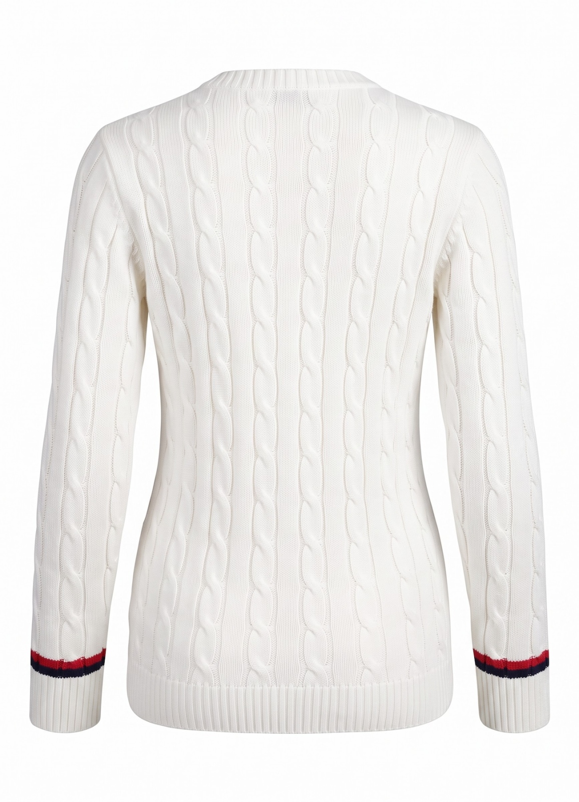Ekru Renk Kadın Saç Örgülü Uzun Triko - 5