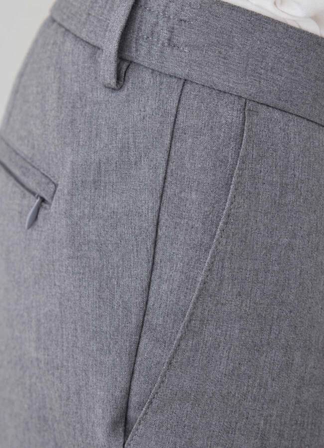 Gri Renk Erkek Çıtçıtlı Jogger Pantolon - 5
