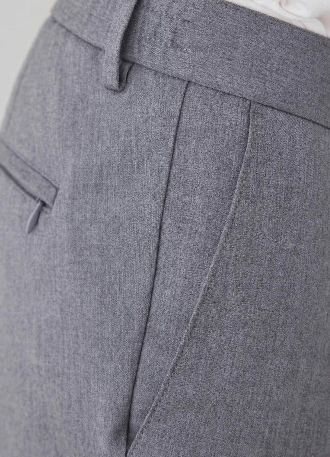 Gri Renk Erkek Çıtçıtlı Jogger Pantolon - 5
