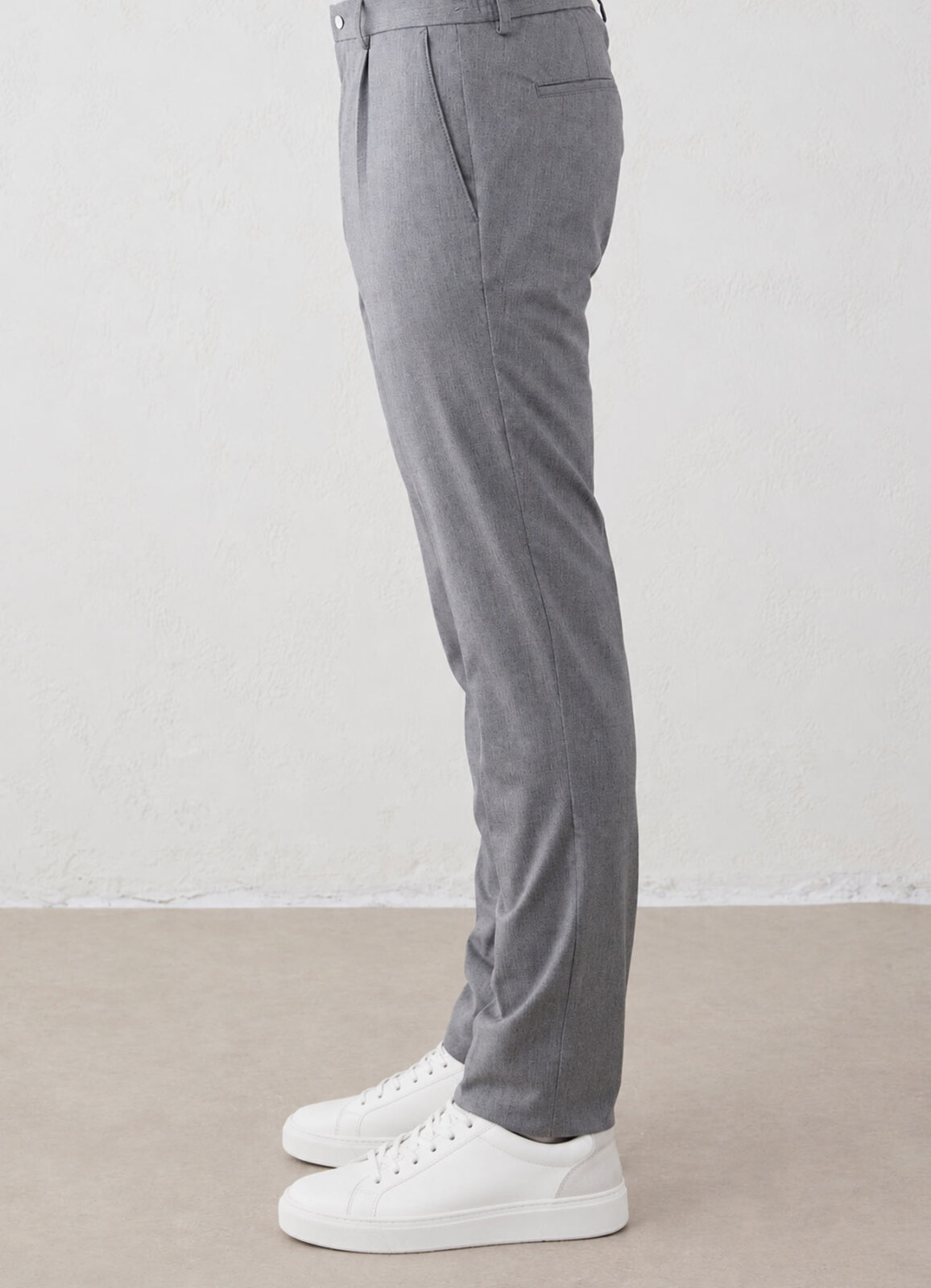 Gri Renk Erkek Çıtçıtlı Jogger Pantolon - 6