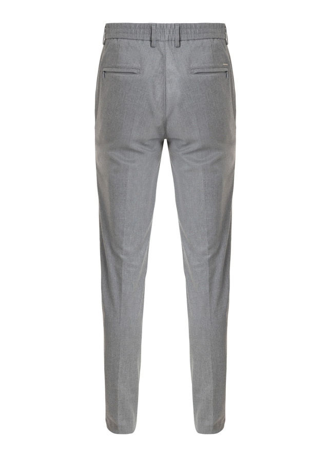 Gri Renk Erkek Çıtçıtlı Jogger Pantolon - 7
