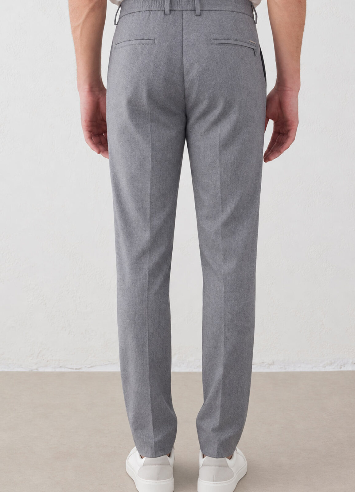 Gri Renk Erkek Çıtçıtlı Jogger Pantolon - 8