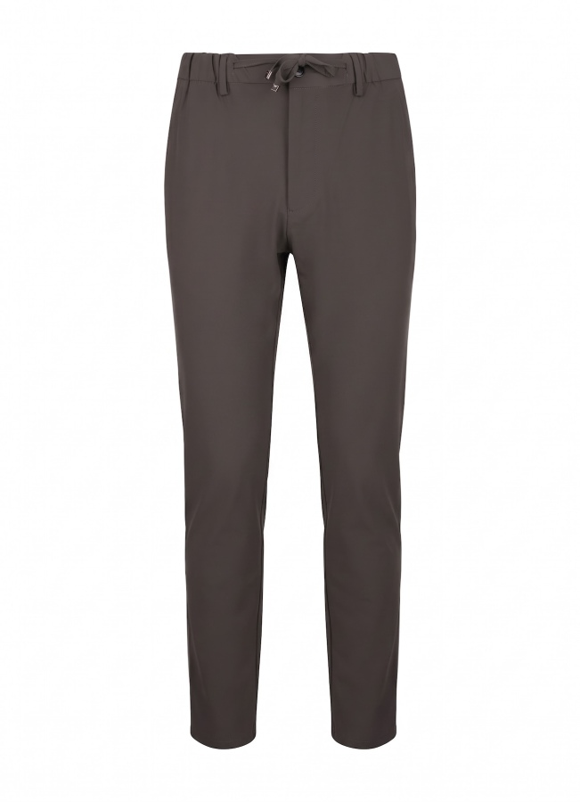 Haki Renk Erkek Polyester Bağcıklı Teknik Pantolon - 2