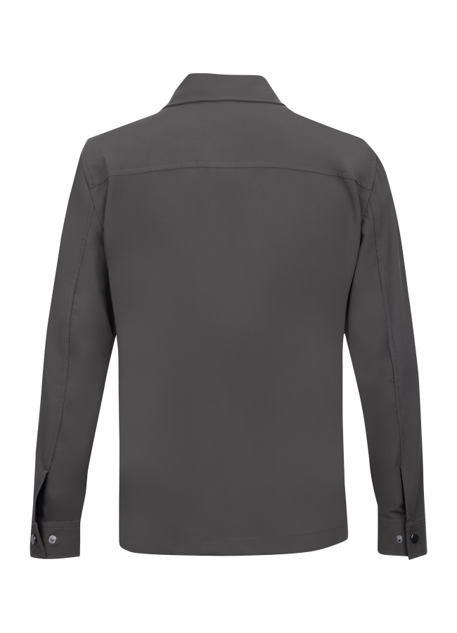 Haki Renk Erkek Polyester Teknik Overshirt - 4