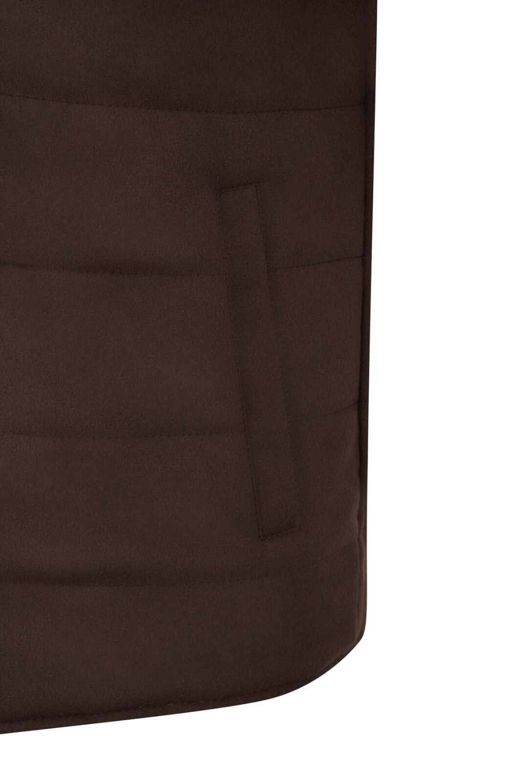 Kahve Renk Erkek Çift Taraflı Polyester & Yün Yelek - 3