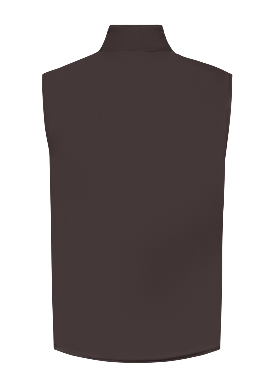 Kahve Renk Erkek Çift Taraflı Polyester & Yün Yelek - 5