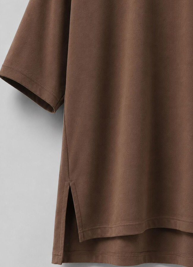 Kahve Renk Kadın Oversize Modal Tshirt - 2