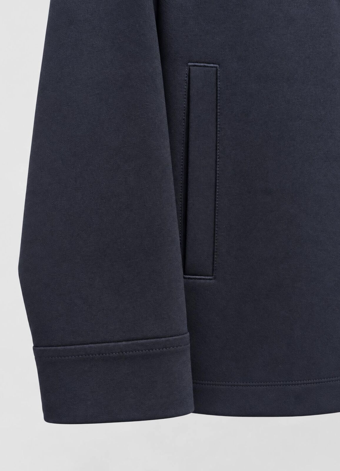 Lacivert Renk Erkek Çelik Örme Düğmeli Overshirt - 4