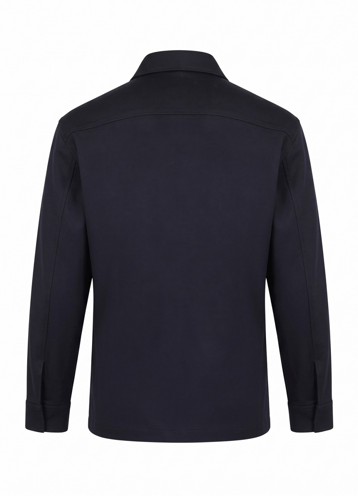 Lacivert Renk Erkek Çelik Örme Düğmeli Overshirt - 5
