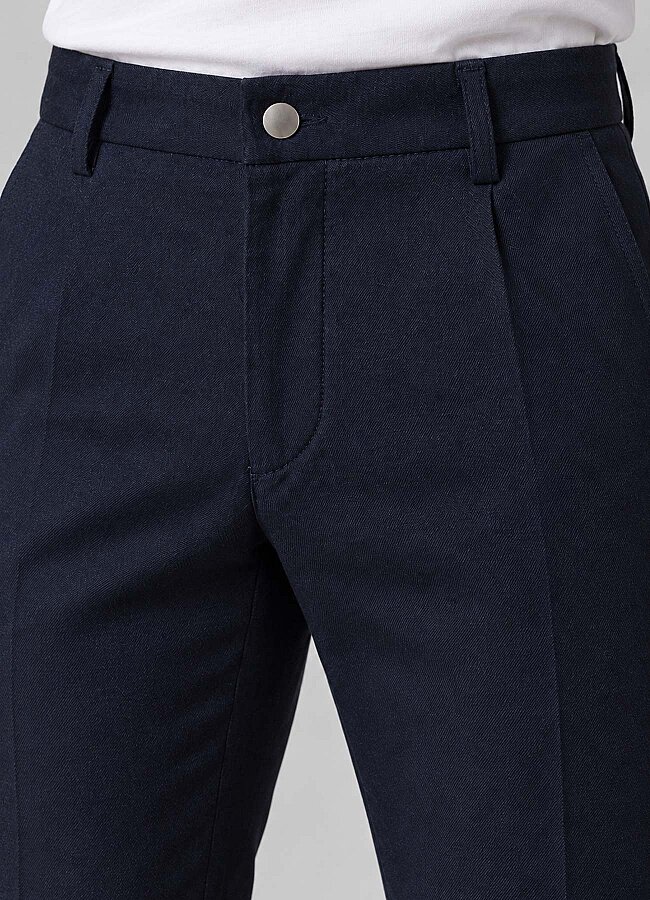 Lacivert Renk Erkek Çıtçıtlı Jogger Pantolon - 2
