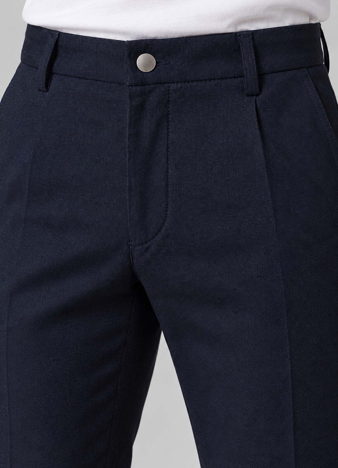 Lacivert Renk Erkek Çıtçıtlı Jogger Pantolon - 2