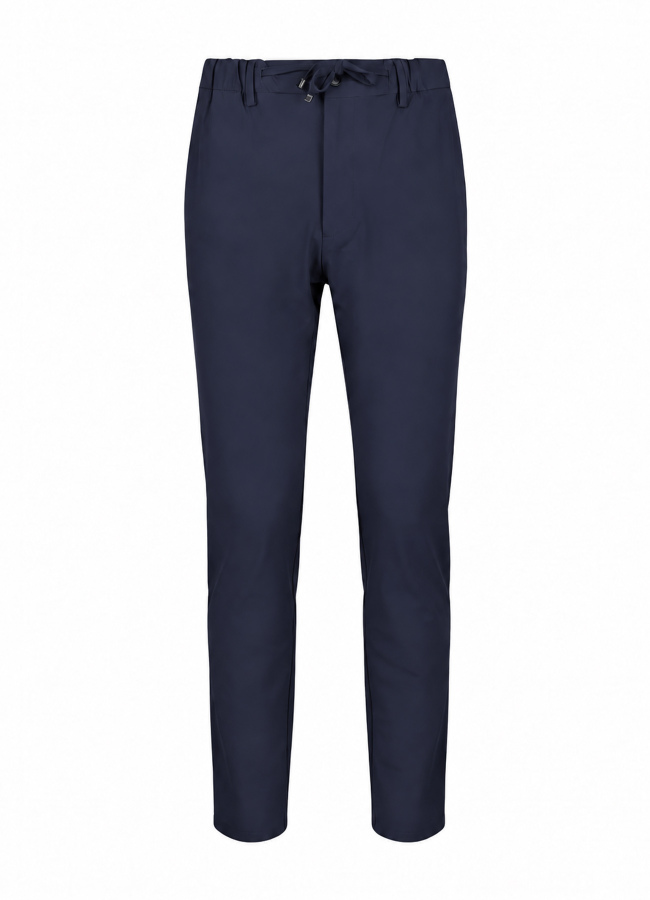 Lacivert Renk Erkek Polyester Bağcıklı Teknik Pantolon - 2