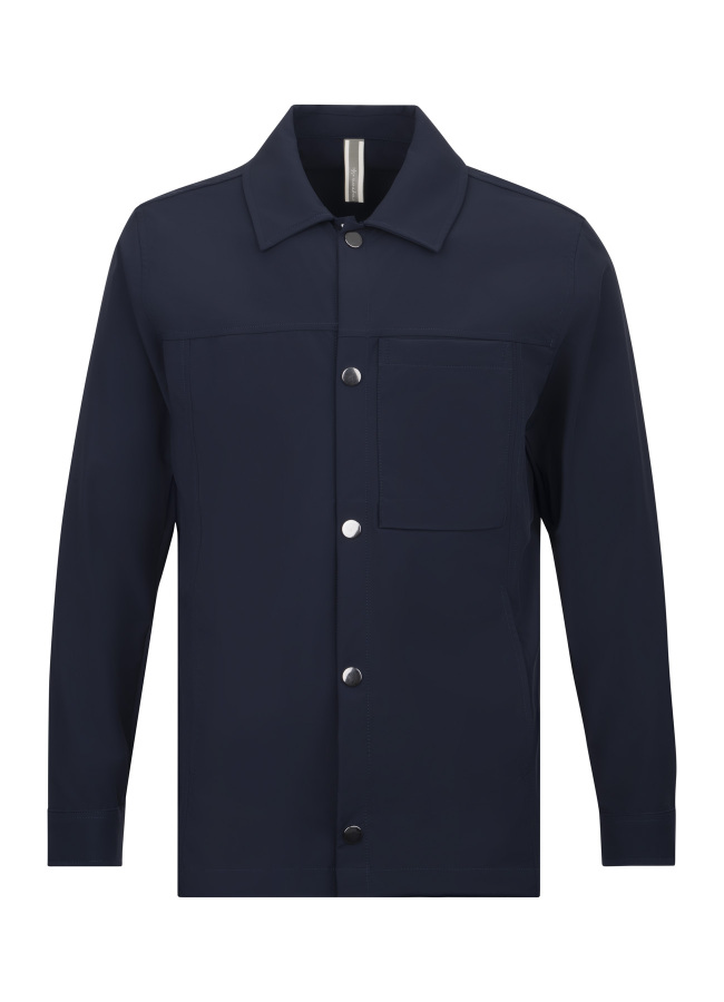 Lacivert Renk Erkek Polyester Teknik Overshirt