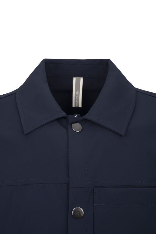 Lacivert Renk Erkek Polyester Teknik Overshirt - 2