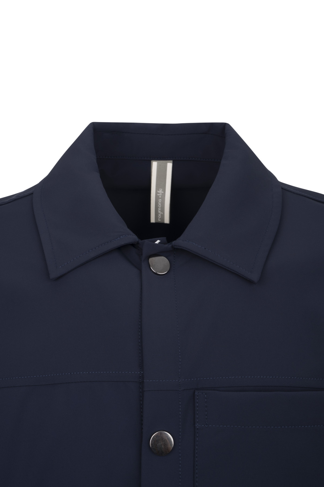 Lacivert Renk Erkek Polyester Teknik Overshirt - 2