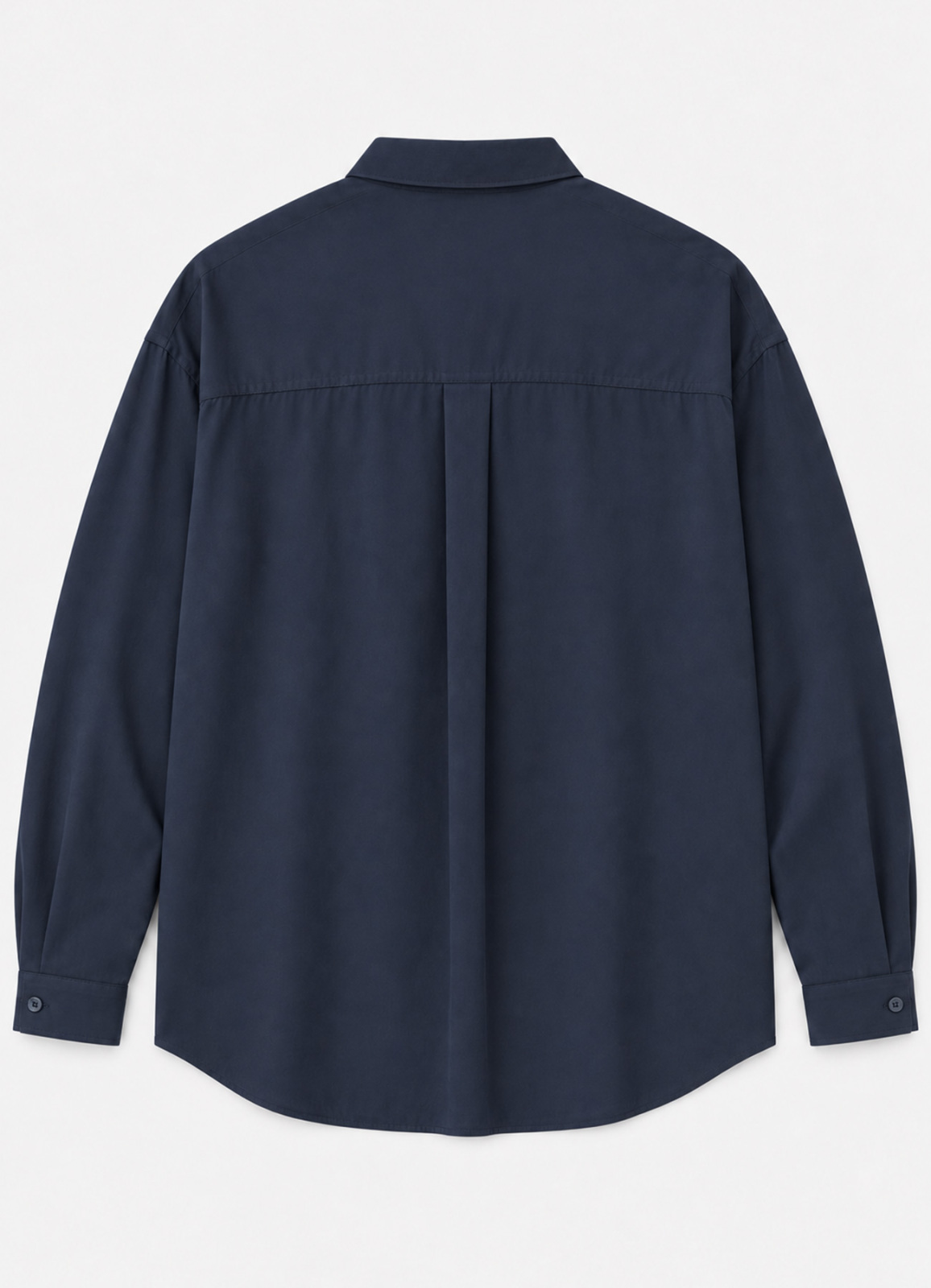 Lacivert Renk Erkek Tencel Karışımlı Gömlek - 4