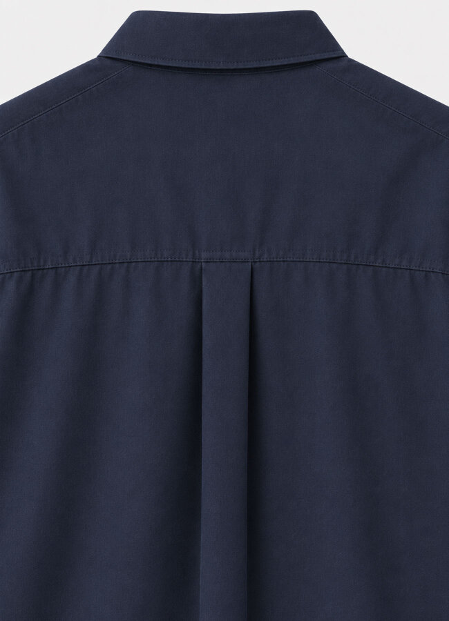 Lacivert Renk Erkek Tencel Karışımlı Gömlek - 5