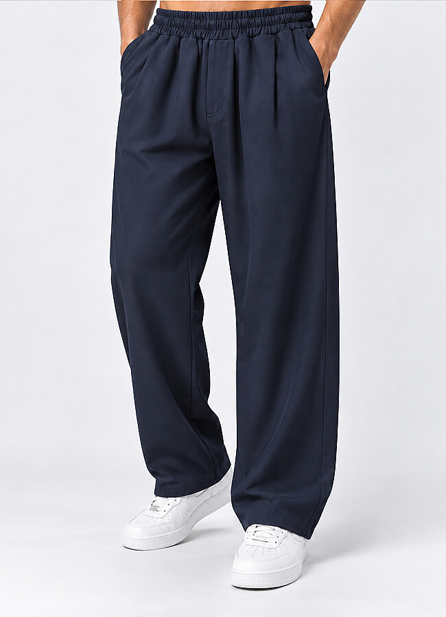 Lacivert Renk Erkek Tencel Karışımlı Pantolon - 2