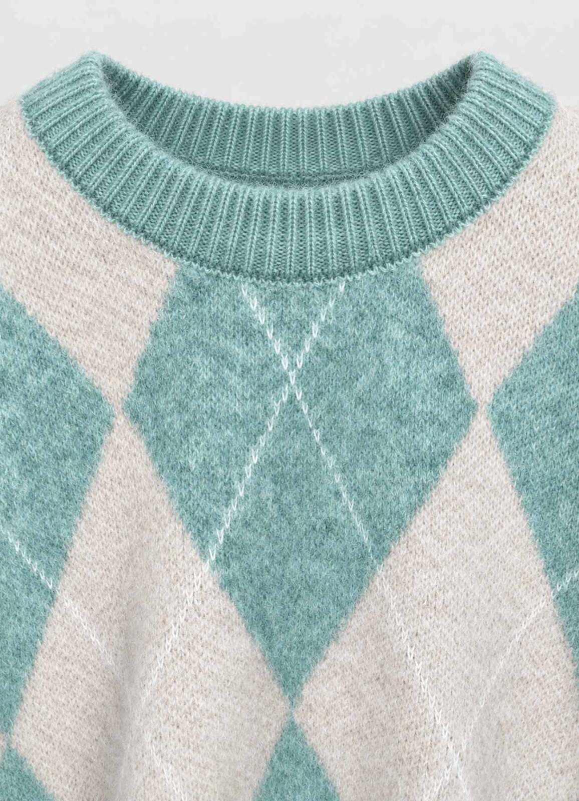 Mint Renk Kadın Oversize Triko - 2
