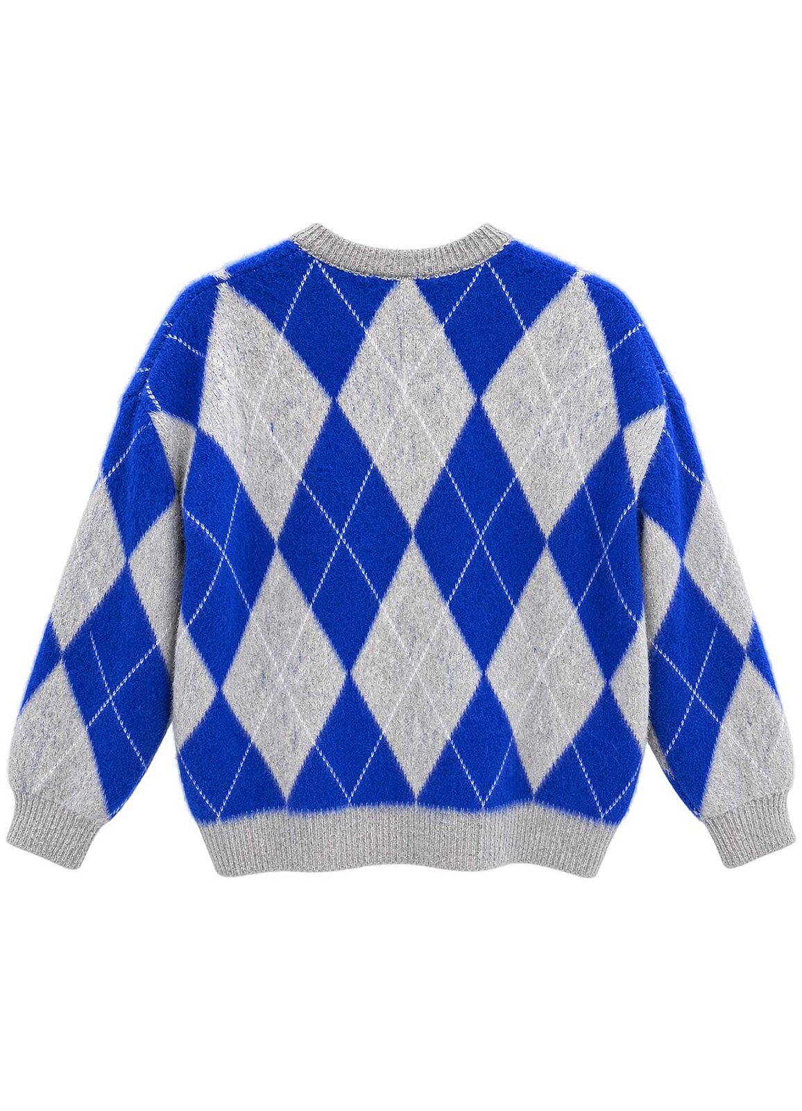 Saks Renk Kadın Oversize Triko - 3