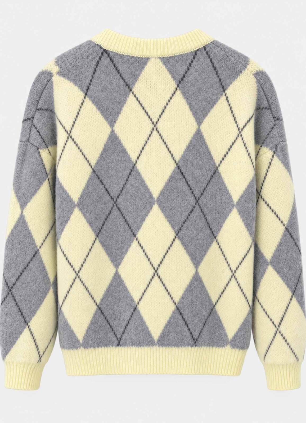 Sarı Renk Kadın Oversize Triko - 3