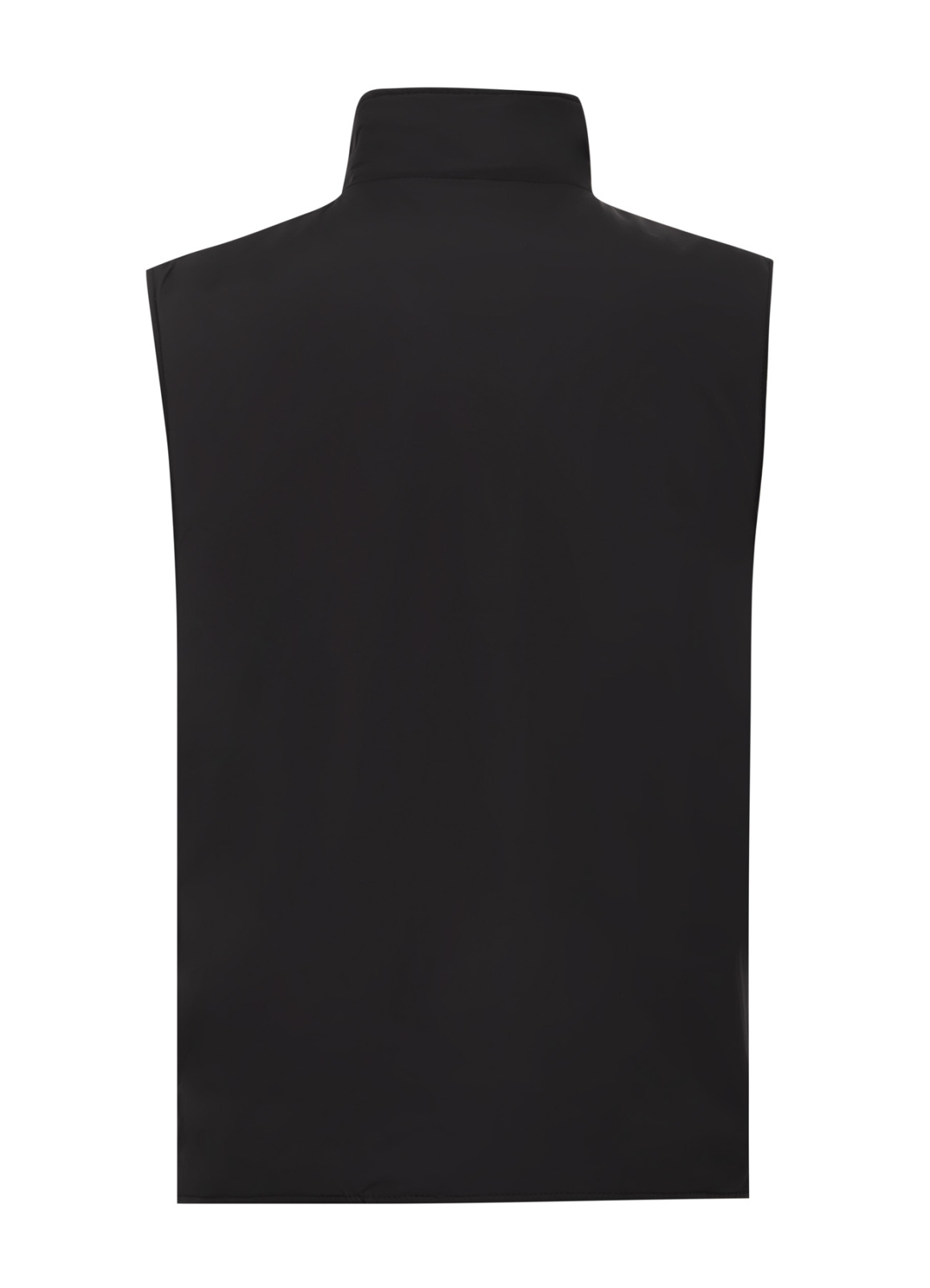 Siyah Renk Erkek Çift Taraflı Polyester & Yün Yelek - 5