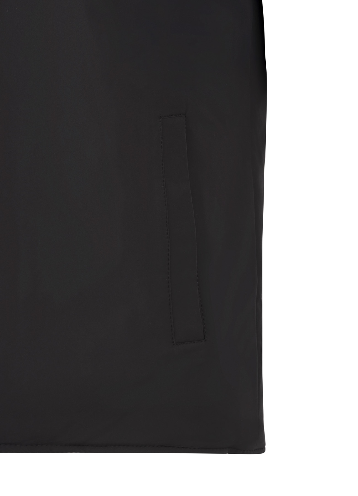 Siyah Renk Erkek Çift Taraflı Polyester & Yün Yelek - 6