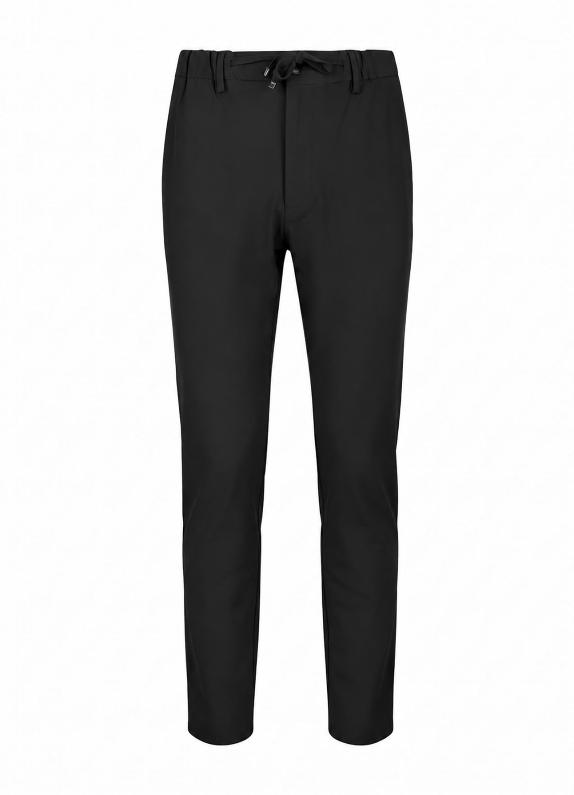Siyah Renk Erkek Polyester Bağcıklı Teknik Pantolon - 2