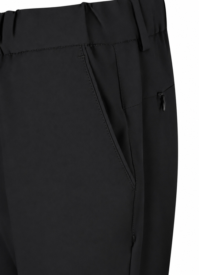 Siyah Renk Erkek Polyester Bağcıklı Teknik Pantolon - 3