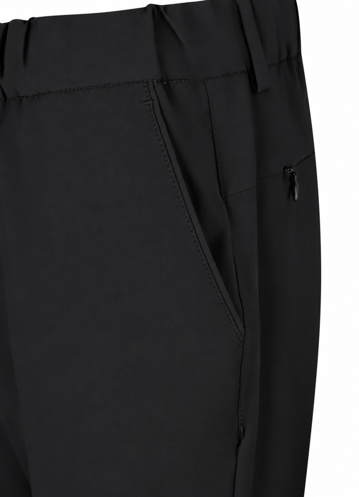 Siyah Renk Erkek Polyester Bağcıklı Teknik Pantolon - 3
