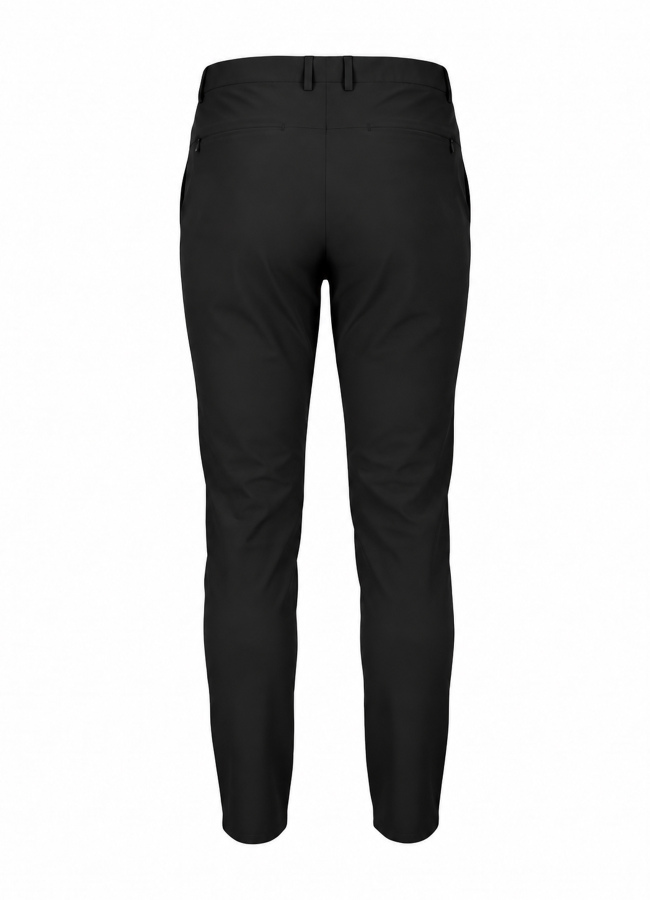 Siyah Renk Erkek Polyester Bağcıklı Teknik Pantolon - 4