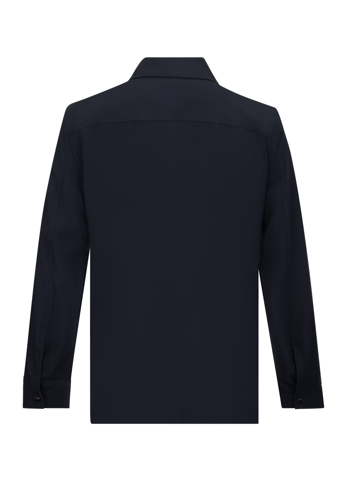 Siyah Renk Erkek Polyester Teknik Overshirt - 4