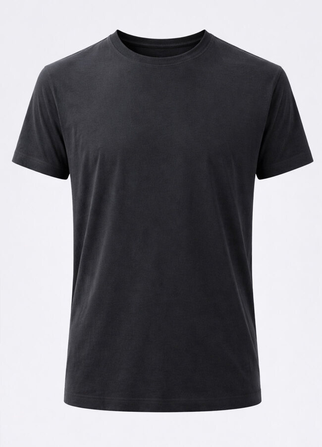 Siyah Renk Modal T-Shirt