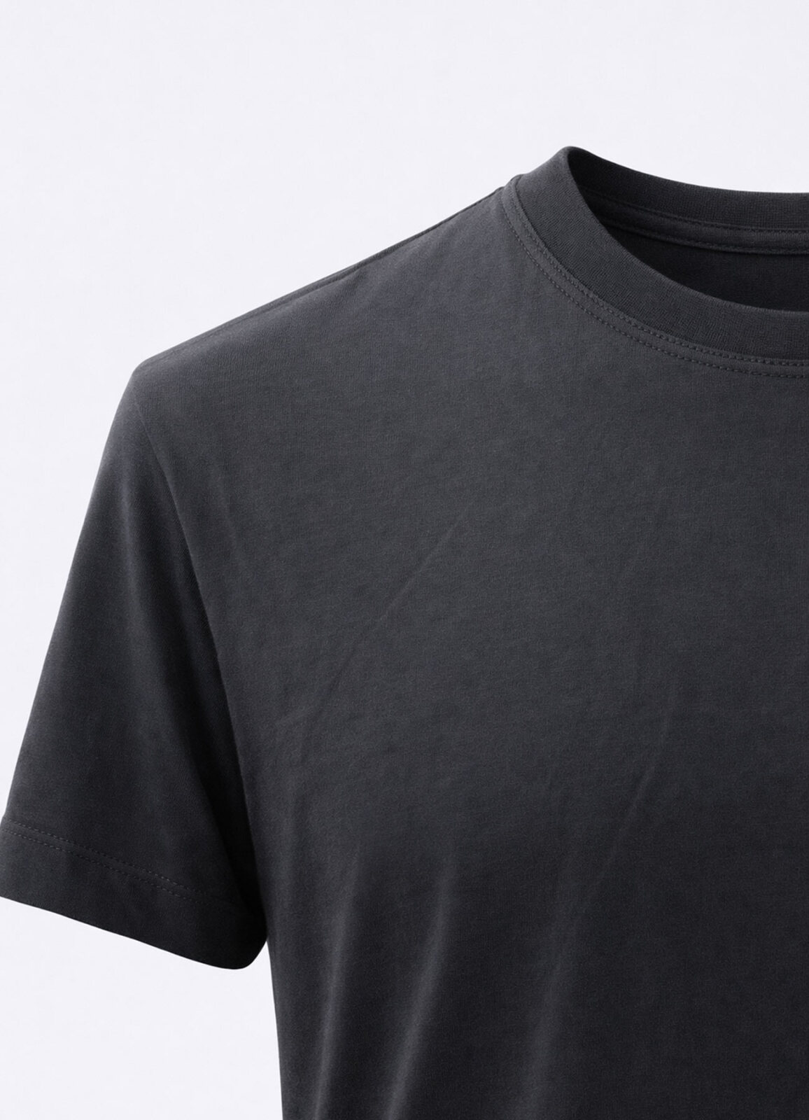 Siyah Renk Modal T-Shirt - 3