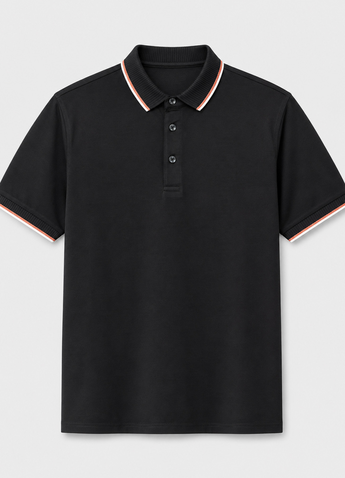 Siyah Renk Polo Yaka Erkek T-Shirt