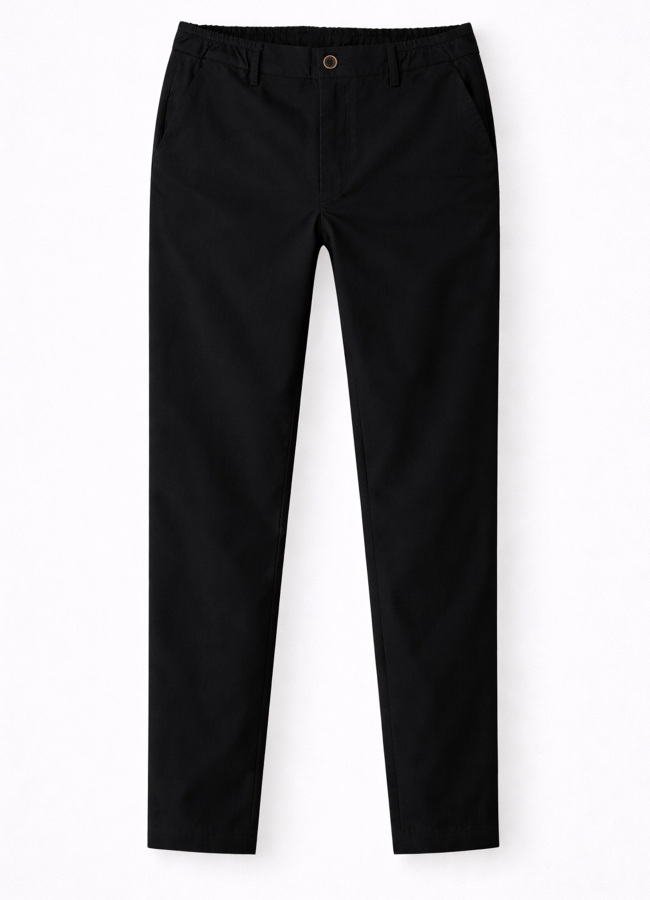 Siyah Renk Polyester Teknik Pantolon - 1