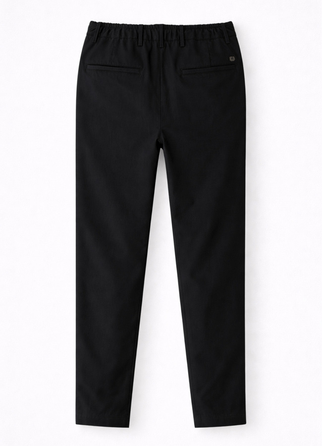 Siyah Renk Polyester Teknik Pantolon - 2