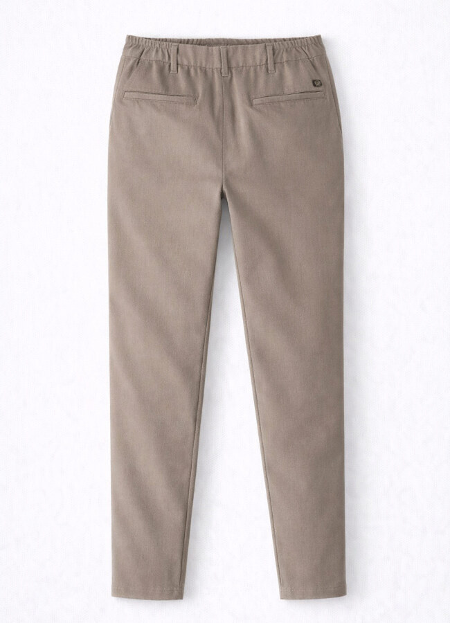 Vizon Renk Polyester Teknik Pantolon - 2